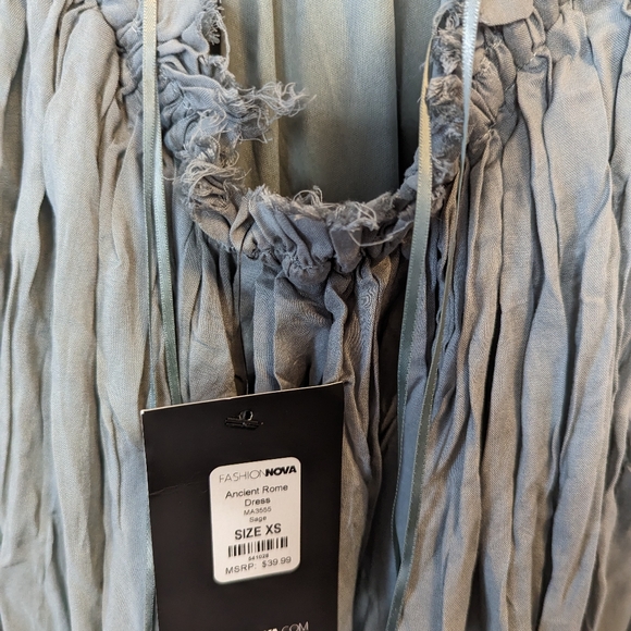 FASHION NOVA Ancient Rome Dress - Sage Size XS - Picture 4 of 5